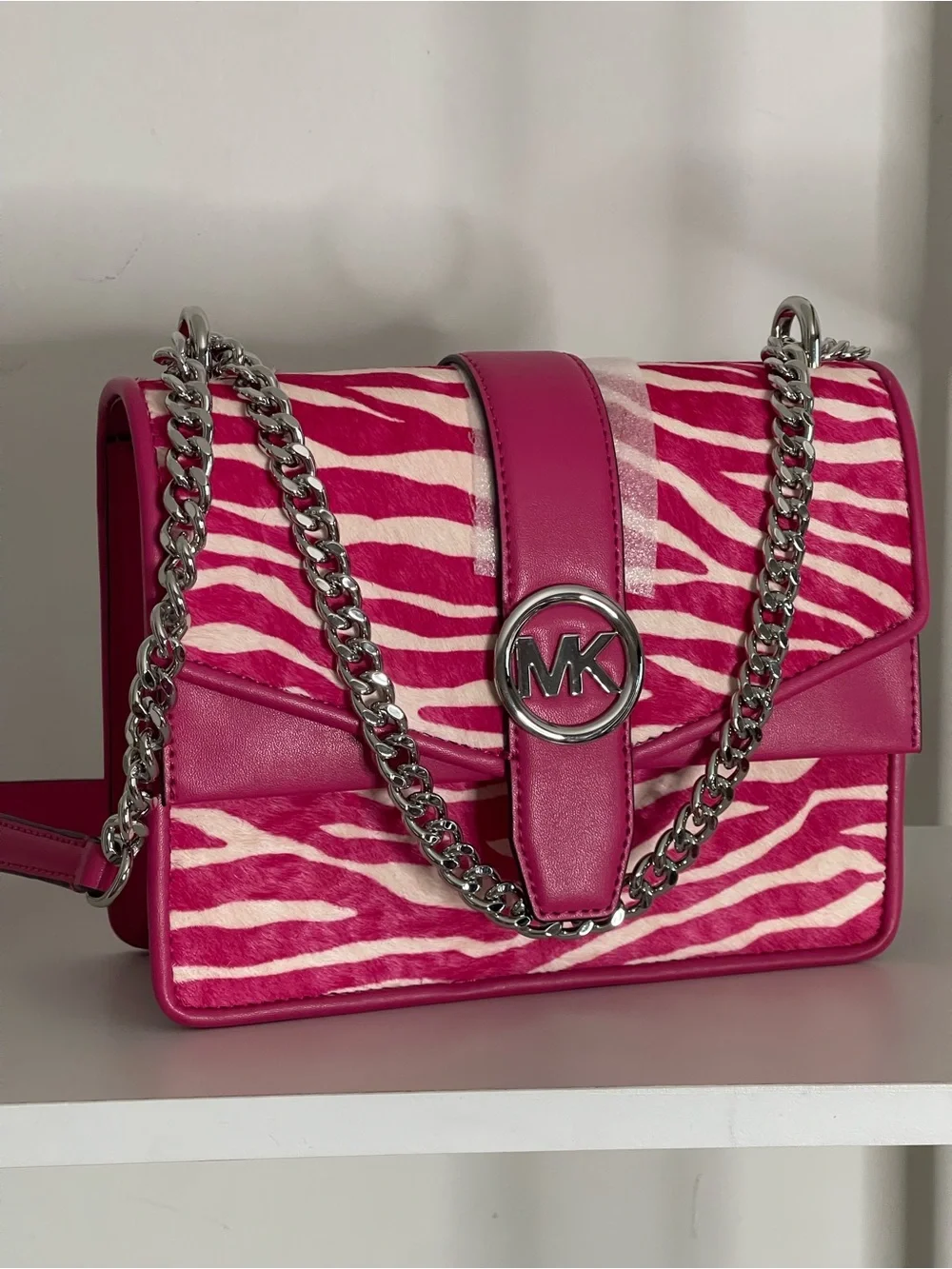 Michael Kors Pink Zebra Handbag
